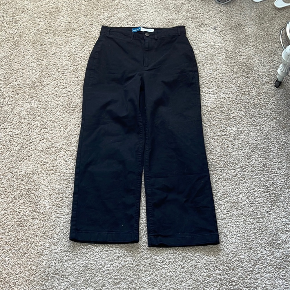 Wide leg black pants